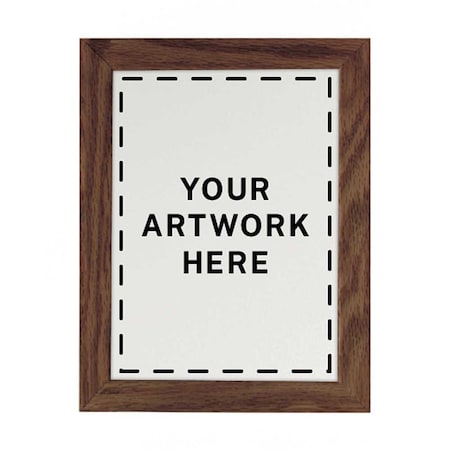 United Visual Products Drop-In Shadowbox, 12"x18", Walnut/Surf UVSB1218-WALNUT-SURF